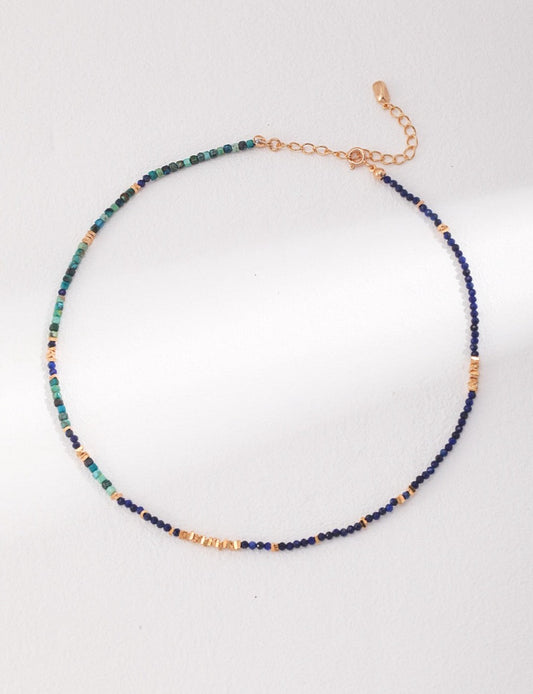 Multi-Gemstone Oceanic Beaded Necklace