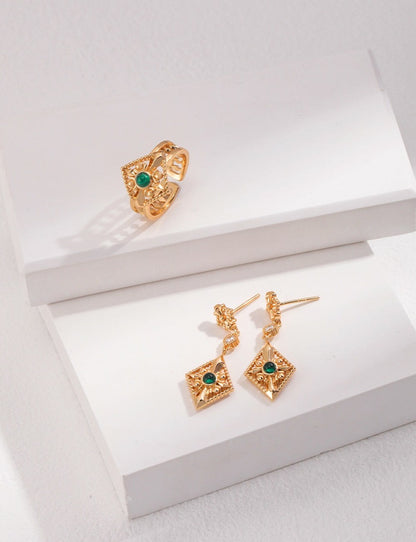 Luxury Palace Style Dangle Earrings