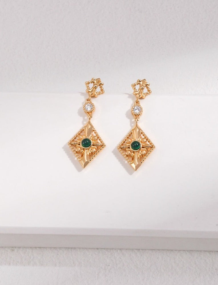 Luxury Palace Style Dangle Earrings