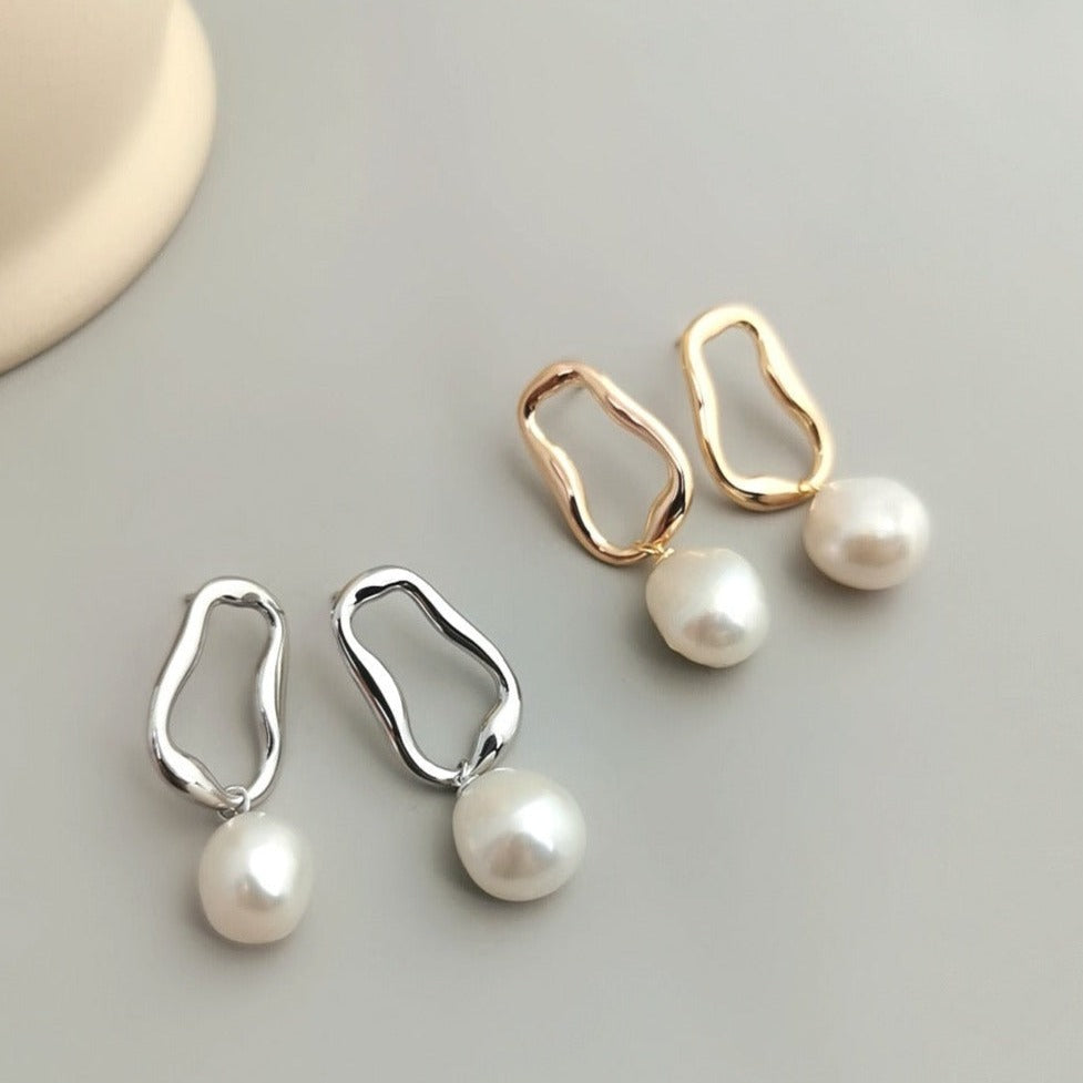 Baroque Pearl Drop Earrings