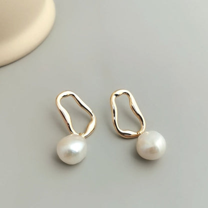 Baroque Pearl Drop Earrings