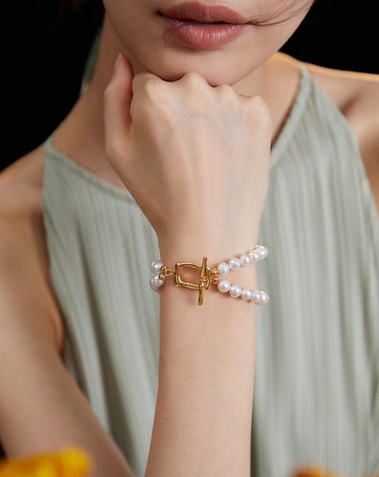 Multi-layered Pearl Bracelet