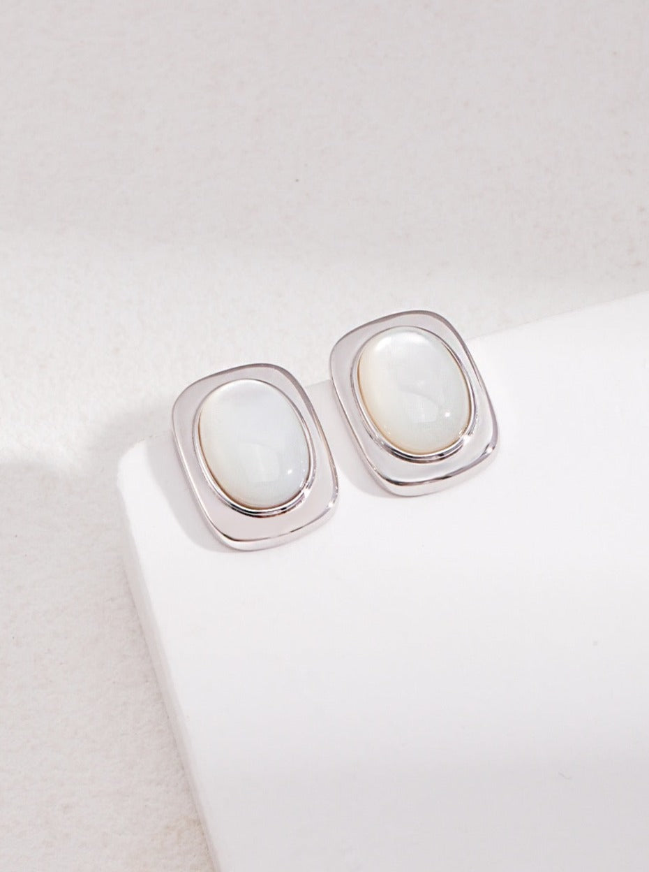 Anniversary Shell Stud Earrings